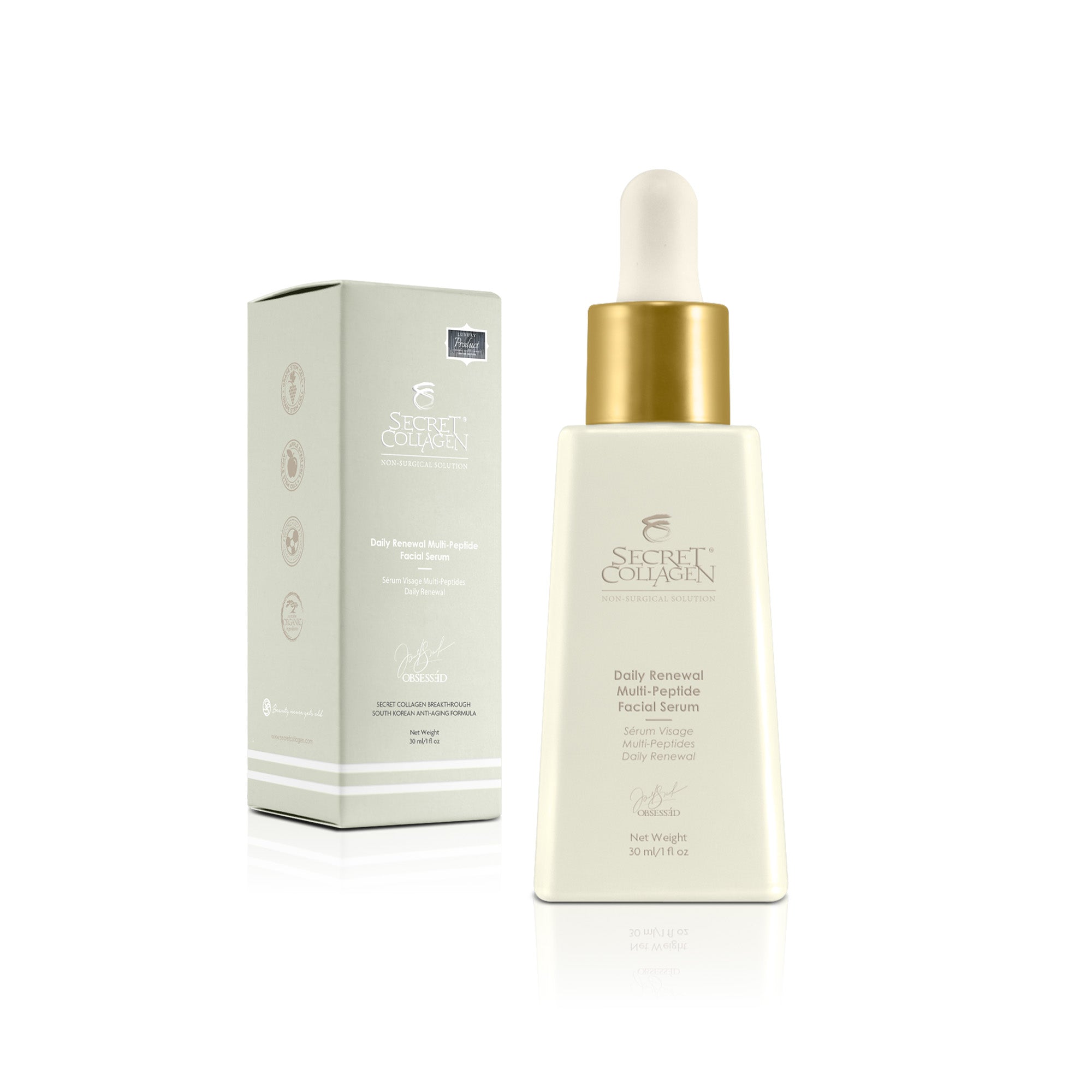 Daily Renewal Multi-Peptide Facial Serum - Secret Collagen